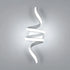 Clara LED Wandleuchte Spirale Aluminium Weiß | Shiraki