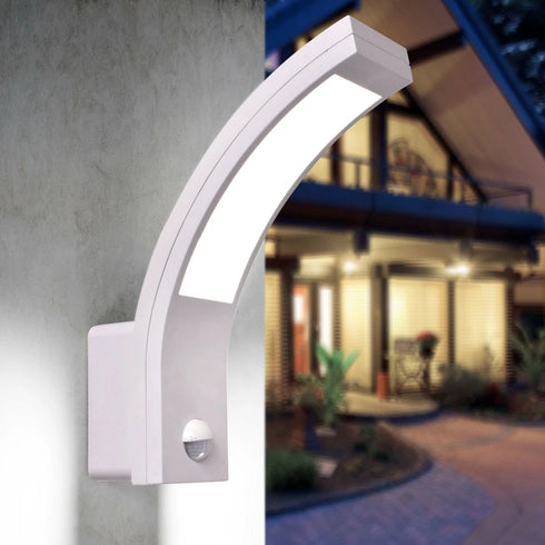 Zoé LED Außenleuchte Wandleuchte mit Bewegungsmelder IP54 | Shiraki