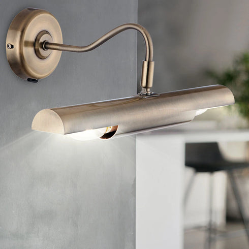 Freya Bilderleuchte Wandlampe Messing | Shiraki