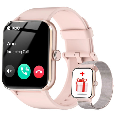 ZenithX Smartwatch Damen Fitnessuhr Herzfrequenz Schrittzähler
