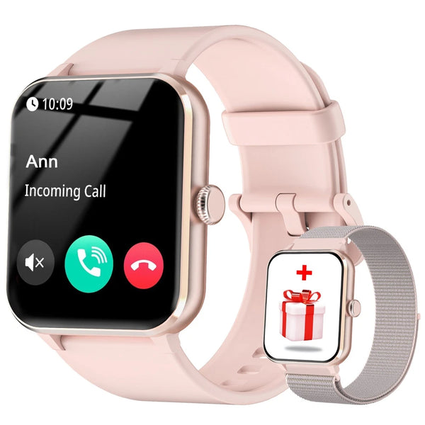 ZenithX Smartwatch Damen Fitnessuhr Herzfrequenz Schrittzähler