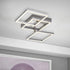 Kari LED Deckenleuchte Schwenkbare LED-Arme | Nickel-Matt | Shiraki