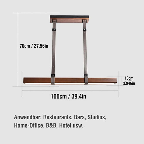 Viggo LED Pendelleuchte Holz Linear