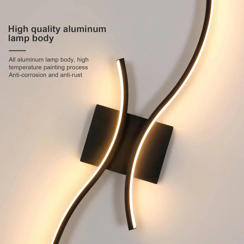 Elena LED Wandleuchte 80 cm 3000K modern 2er-Set | Shiraki