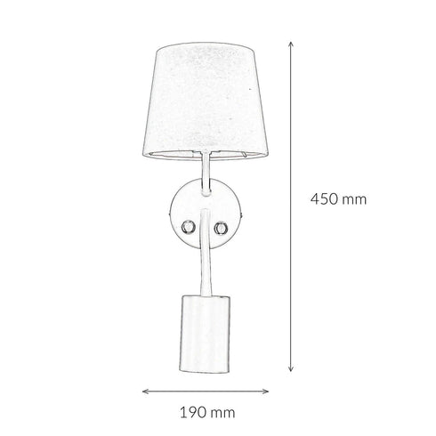 Maja Wandleuchte Weiß Flexibel Leselampe E27 GU10 | Shiraki