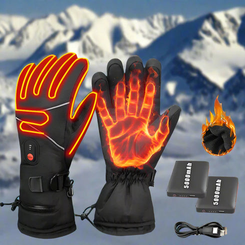HeizFäustlinge 5000mAh - Beheizte Handschuhe für Wintersport, Motorradtouren und Outdoor-Abenteuer