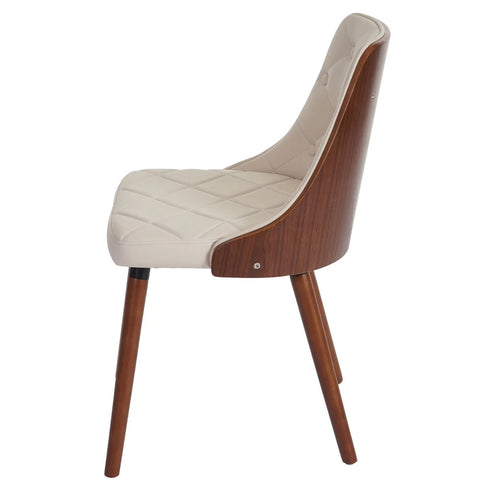 FREDERIK 2er-Set Esszimmerstühle Walnuss-Optik