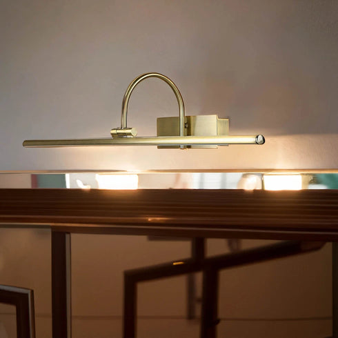 Emilia LED Bilderleuchte Messing Antik 12W | Shiraki