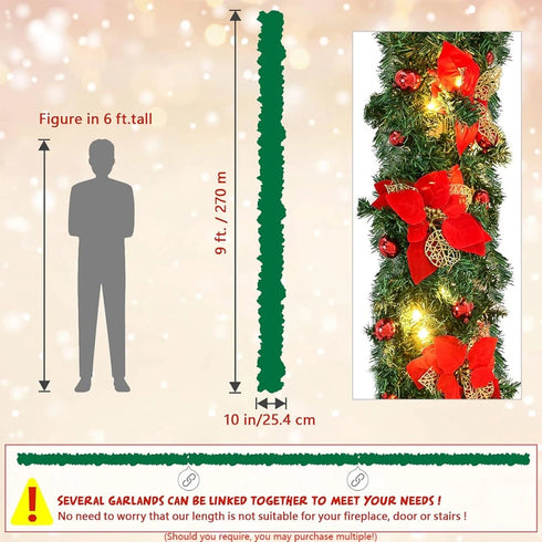 LED Fairy Weihnachtsgirlande mit Warmweißes Licht Girlande Weihnachten Deko