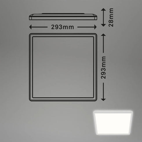 Celeste LED Panel Deckenleuchte 18W Quadratisch | Shiraki