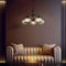 Astrid Jugendstil Pendelleuchte Schwarz Glas