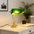 Clara Tischlampe Vintage E14 Grün Messing | Shiraki