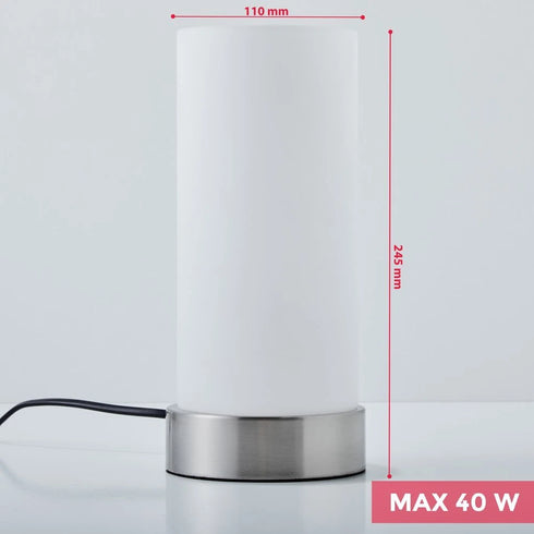 Freja Touch Tischleuchte E14 Nachttischlampe Zylinder | Shiraki