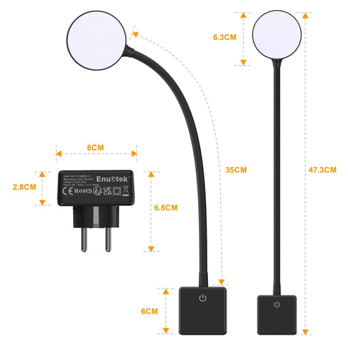 Amelie LED Wandleuchte mit Stecker Dimmbar Steckdosenleuchte | Shiraki