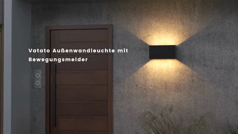Liv LED Außenwandleuchte 20W mit Bewegungsmelder | Shiraki