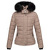 Alina Damen Winterjacke mit Kapuze & Kunstfell