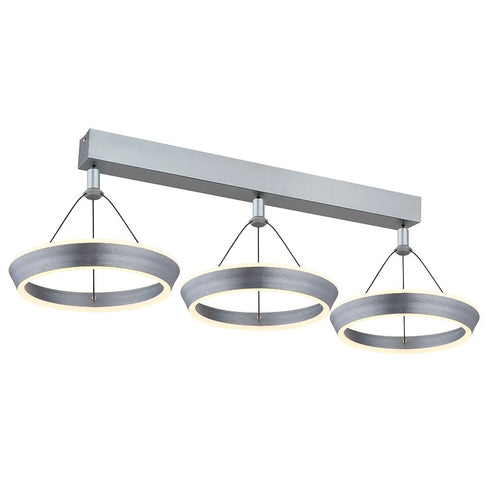 Sigrid LED Hängeleuchte Ringe höhenverstellbar H180 cm | Shiraki