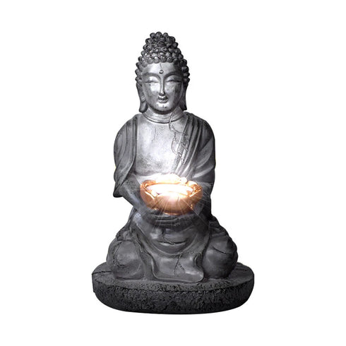 Ronja Solar Gartenlampe Buddha LED 28cm | Shiraki