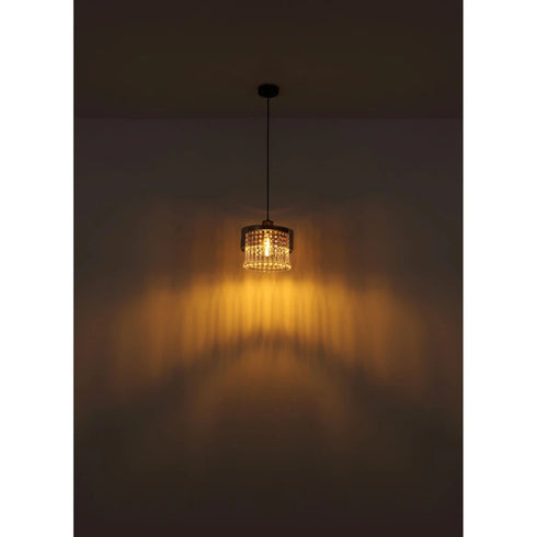 Linnea Luxus Pendelleuchte 4-flammig Glas & Metall | Shiraki