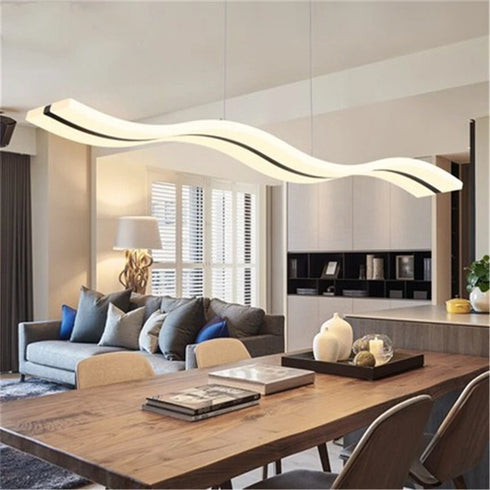 Aurora LED Pendelleuchte Acryl Rechteck