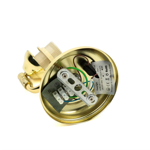 Livia Wandlampe verstellbar Gold E14 Glas | Shiraki