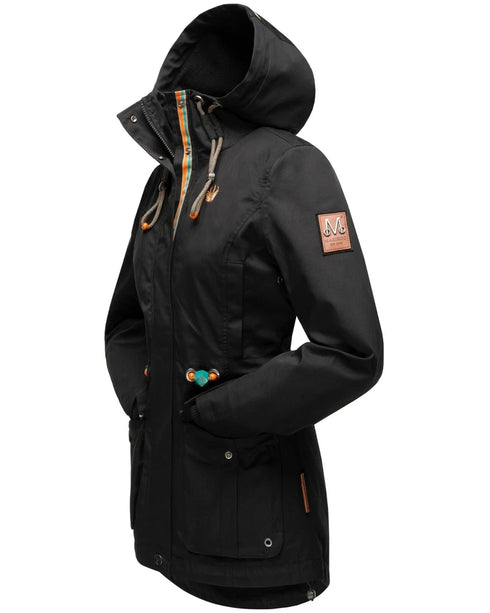 Noa Damen Übergangsjacke mit Teddyfleece & Kapuze