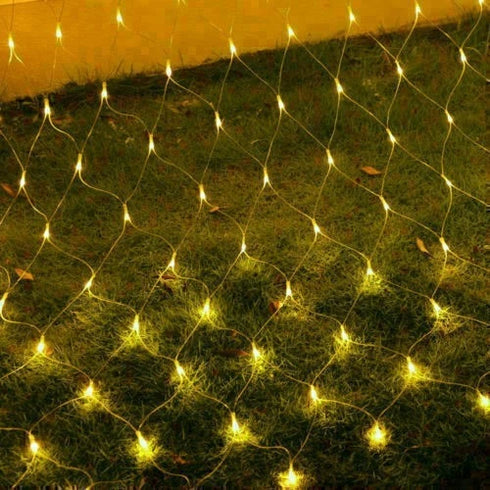 LED Lichternetz Lichtervorhang Weihnachts-Wohndekoration