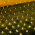 LED Lichternetz Lichtervorhang Weihnachts-Wohndekoration