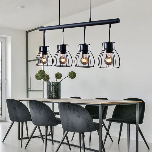 Kari LED Pendelleuchte E14 Aluminium für Wohnzimmer