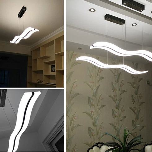 Aurora LED Pendelleuchte Acryl Rechteck