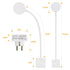 Amelie LED Wandleuchte mit Stecker Dimmbar Steckdosenleuchte | Shiraki
