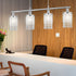 Lara LED Pendelleuchte 4-Flammen Kristall Chrom E14 Hängelampe | Shiraki