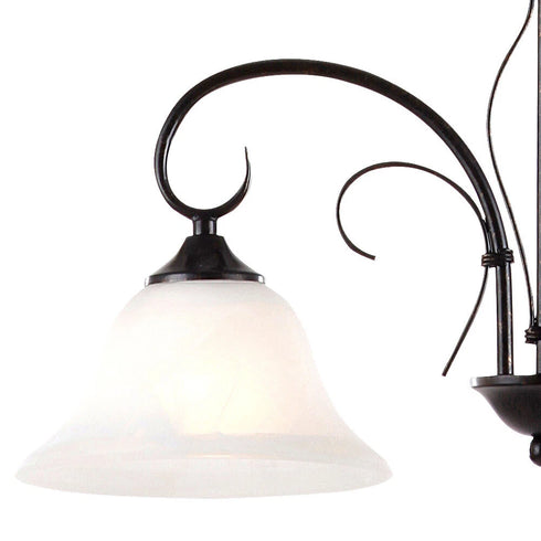Signe Vintage Pendelleuchte 2-flammig Metall Glas | Shiraki