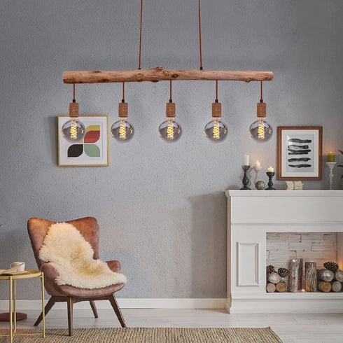 Maja LED Pendelleuchte Glas & Chrom modern | Shiraki