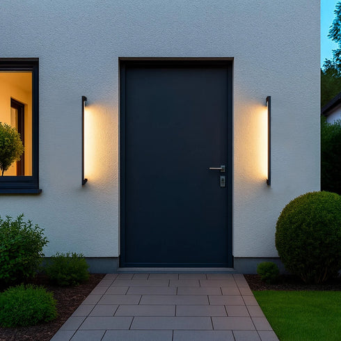 Asta LED Außenwandleuchte Strahler 2er-Set 90 cm IP54 | Shiraki