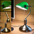 Thalia Bankerlampe Tischlampe Vintage E27 Retro Grün | Shiraki