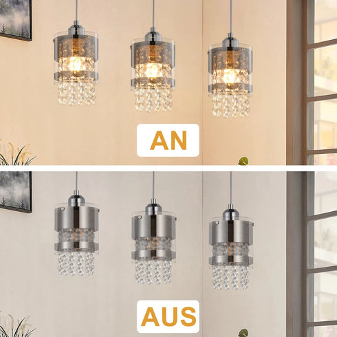 Astrid LED Pendelleuchte Zylindrisch E14 Aluminium