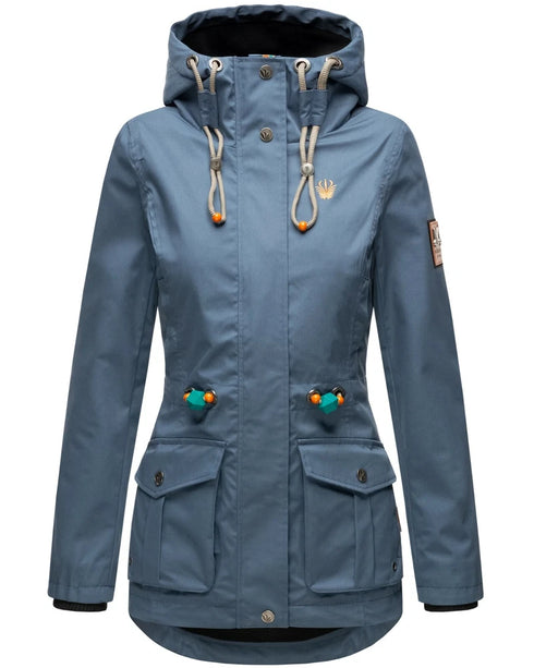 Noa Damen Übergangsjacke mit Teddyfleece & Kapuze