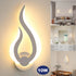 Elin 2-teiliges LED-Wandlicht, modernes warmweißes Acryl | Shiraki