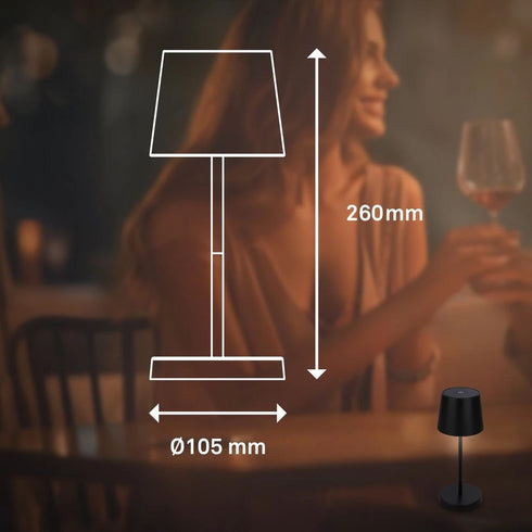 Amélie LED Tischleuchte 2er Set Touchdimmer | Shiraki