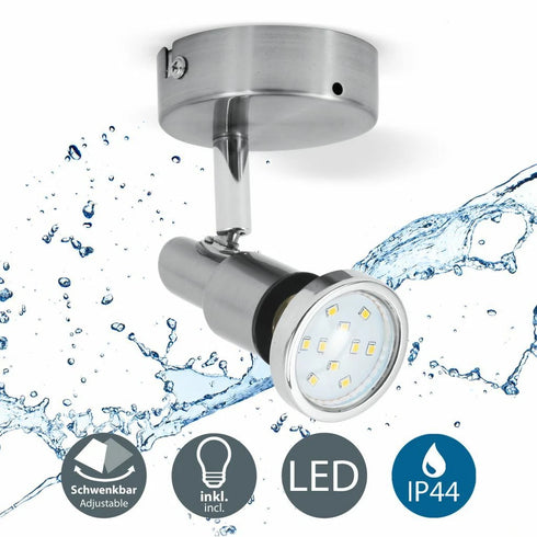 Signe LED Bad Deckenstrahler IP44 GU10 1-flammig | Shiraki
