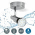 Signe LED Bad Deckenstrahler IP44 GU10 1-flammig | Shiraki