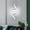 Clara LED Wandleuchte Spirale Aluminium Weiß | Shiraki