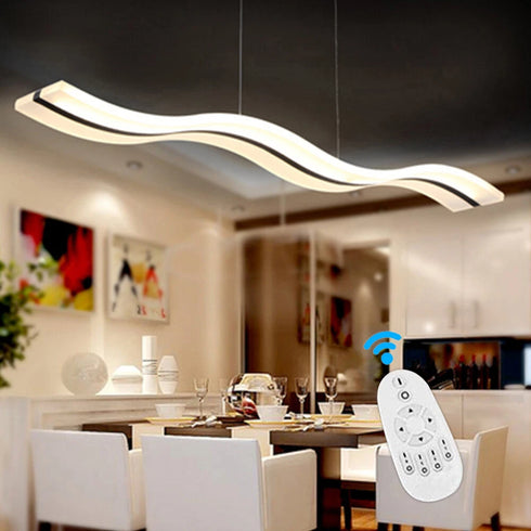 Aurora LED Pendelleuchte Acryl Rechteck
