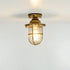 Marit LED Deckenleuchte Messing Riffelglas Ø16cm IP54 | Shiraki