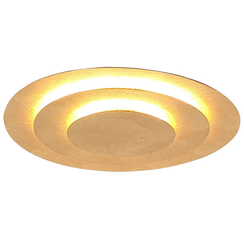 Alva LED Deckenleuchte rund Gold warmweiß | Shiraki