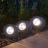 Luna 3er Set LED Solar Außenleuchten Stein | Shiraki