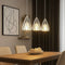 Arvid LED Pendelleuchte rund Glas & Metall | Shiraki