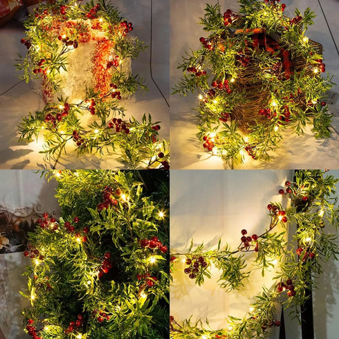 LED-Märchen künstliche Weihnachtsgirlande mit 20 LED-Licht Weihnachtsdekoration