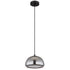 Charlotte Pendelleuchte rund Rauchglas opal schwarz E14 | Shiraki